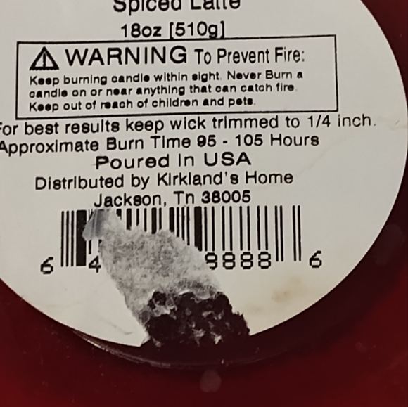 NEW! Cobblestone Candle Spiced Latte 18oz - Picture 5 of 5